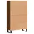 Produktbild 8 för Högskåp brun ek 69,5x31x115 cm konstruerat trä