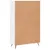 Produktbild 8 för Högskåp vit högglans 69,5x31x115 cm konstruerat trä
