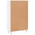 Produktbild 8 för Högskåp vit högglans 69,5x31x115 cm konstruerat trä
