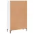 Produktbild 8 för Högskåp vit högglans 69,5x31x115 cm konstruerat trä