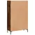 Produktbild 8 för Högskåp rökfärgad ek 69,5x31x115 cm konstruerat trä