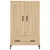 Produktbild 5 för Högskåp sonoma-ek 69,5x31x115 cm konstruerat trä