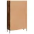 Produktbild 8 för Högskåp rökfärgad ek 69,5x31x115 cm konstruerat trä