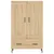 Produktbild 5 för Högskåp sonoma-ek 69,5x31x115 cm konstruerat trä