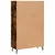 Produktbild 8 för Högskåp rökfärgad ek 69,5x31x115 cm konstruerat trä