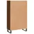Produktbild 8 för Högskåp brun ek 69,5x31x115 cm konstruerat trä