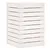 Produktbild 7 för Tvättkorg vit 44x44x66 cm massiv furu