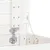 Produktbild 8 för Tvättkorg vit 44x44x66 cm massiv furu