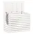 Produktbild 3 för Tvättkorg vit 88,5x44x66 cm massiv furu