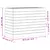 Produktbild 10 för Tvättkorg vit 88,5x44x66 cm massiv furu