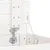 Produktbild 8 för Tvättkorg vit 44x44x76 cm massiv furu