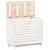 Produktbild 4 för Tvättkorg vit 88,5x44x76 cm massiv furu