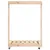 Produktbild 4 för Vedställ med hjul 76,5x40x108 cm massiv furu