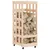 Produktbild 3 för Vedställ med hjul 40x49x110 cm massiv furu
