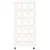 Produktbild 6 för Vedställ med hjul vit 40x49x110 cm massiv furu