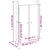 Produktbild 10 för Köksluckor för utomhusbruk 2 st 50x9x82 cm massiv furu