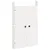Produktbild 2 för Köksluckor för utomhusbruk vit 50x9x82 cm massiv furu