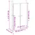 Produktbild 9 för Köksluckor för utomhusbruk vit 50x9x82 cm massiv furu