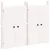 Produktbild 2 för Köksluckor för utomhusbruk 2 st vit 50x9x82 cm massiv furu