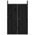 Produktbild 4 för Köksluckor för utomhusbruk svart 50x9x82 cm massiv furu