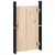 Produktbild 6 för Köksluckor för utomhusbruk svart 50x9x82 cm massiv furu