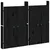 Produktbild 2 för Köksluckor för utomhusbruk 2 st svart 50x9x82 cm massiv furu