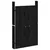 Produktbild 3 för Köksluckor för utomhusbruk 2 st svart 50x9x82 cm massiv furu