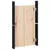 Produktbild 7 för Köksluckor för utomhusbruk 2 st svart 50x9x82 cm massiv furu
