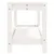 Produktbild 6 för Trädgårdsbänk vit 82,5x35x45 cm massiv furu