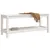Produktbild 3 för Trädgårdsbänk vit 108x35x45 cm massiv furu