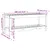 Produktbild 9 för Trädgårdsbänk vit 108x35x45 cm massiv furu