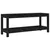 Produktbild 2 för Trädgårdsbänk svart 108x35x45 cm massiv furu
