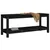 Produktbild 3 för Trädgårdsbänk svart 108x35x45 cm massiv furu