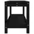 Produktbild 6 för Trädgårdsbänk svart 108x35x45 cm massiv furu
