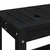 Produktbild 7 för Trädgårdsbänk svart 108x35x45 cm massiv furu