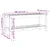 Produktbild 9 för Trädgårdsbänk 108x35x45 cm massivt douglasträ
