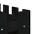 Produktbild 7 för Odlingslåda med staket-design svart 150x30x30 cm massiv furu