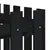 Produktbild 7 för Odlingslåda med staket-design svart 150x50x70 cm massiv furu