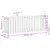 Produktbild 9 för Odlingslåda med staket-design vit 200x50x70 cm massiv furu