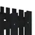 Produktbild 7 för Odlingslåda med staket-design svart 200x50x70 cm massiv furu