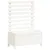 Produktbild 2 för Odlingslåda med spaljé vit 79x39,5x114 cm massiv furu