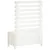 Produktbild 4 för Odlingslåda med spaljé vit 79x39,5x114 cm massiv furu
