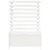 Produktbild 5 för Odlingslåda med spaljé vit 79x39,5x114 cm massiv furu