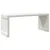 Produktbild 7 för Trädgårdsbänk justerbar vit 212,5x40,5x45cm massiv furu