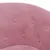 Produktbild 6 för Fåtölj med fotpall rosa sammet