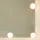 Sminkbord med LED-lampor vit högglans 90x42x132,5 cm