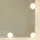 Sminkbord med LED-lampor betonggrå 90x42x132,5 cm