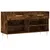Produktbild 2 för Skobänk rökfärgad ek 102x35x55 cm konstruerat trä