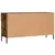 Produktbild 8 för Skobänk rökfärgad ek 102x35x55 cm konstruerat trä
