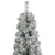 Produktbild 3 för Smal julgran med stativ och snö 270 cm PVC